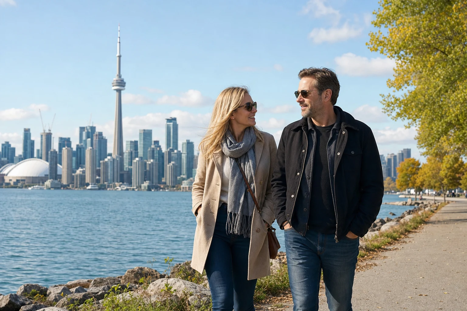 A Canadian couple dating in Toronto